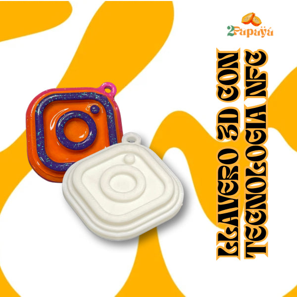 Llavero 3D Intagram con NFC